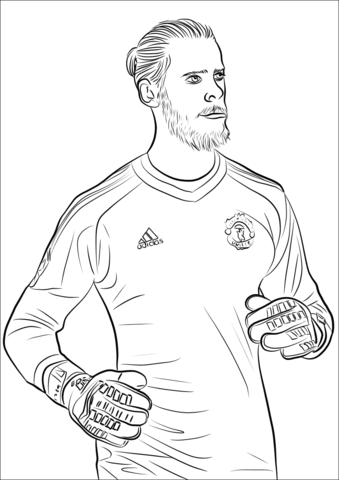 David De Gea Coloring Page